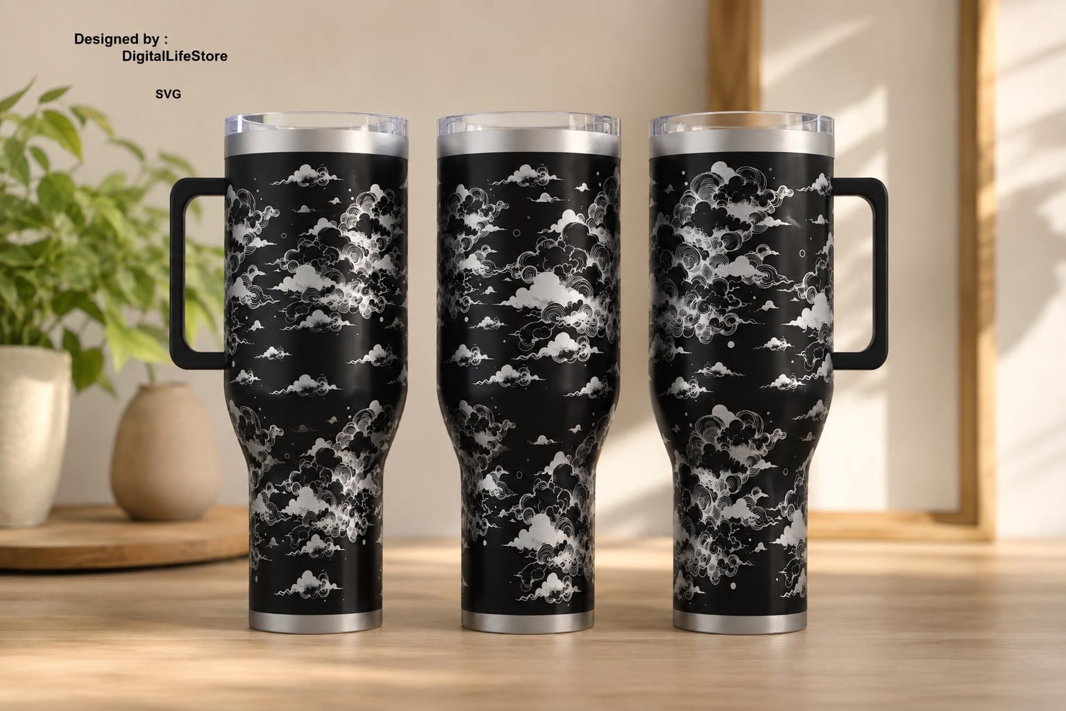 DigitalLifeStore Fullwraped 40oz Cloud Laser Engraving Tumbler file preview